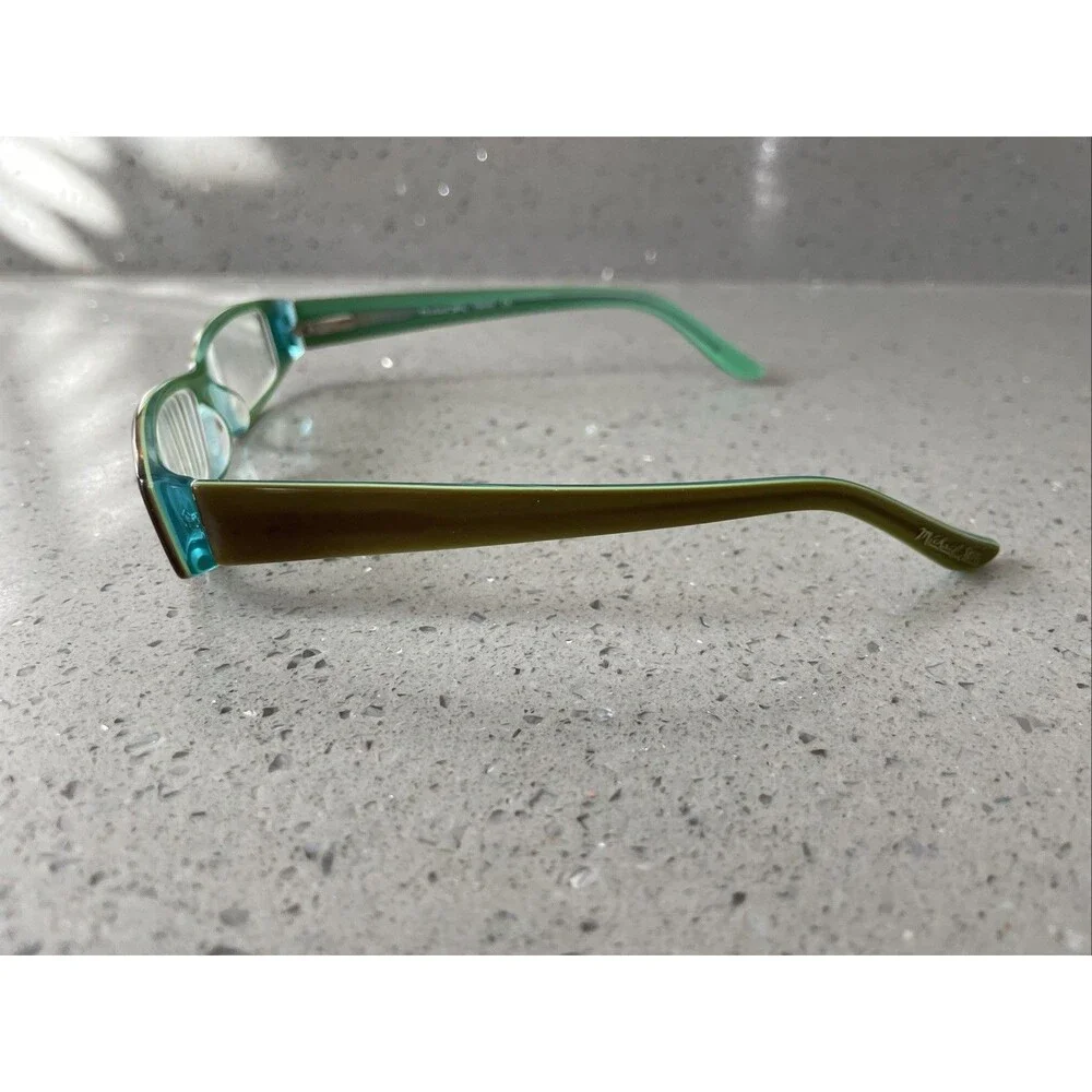 Michael Stars Eyeglasses Trendy Cocoa Mint Women 48-13-135 Frames ONLY blue